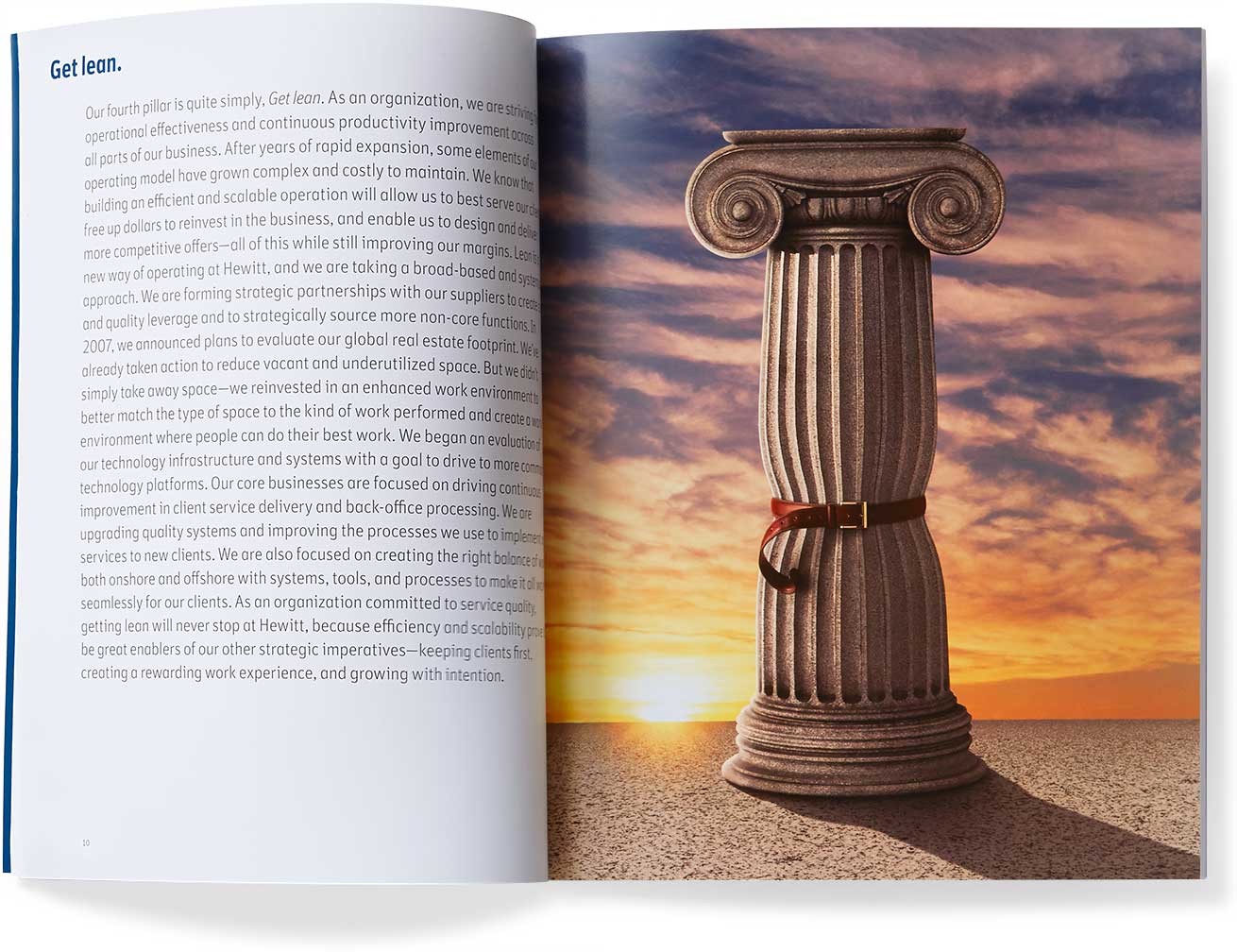 hewitt_annual-report-spread-5.jpg Art Direction by: Bart Crosby, Crosby Associates